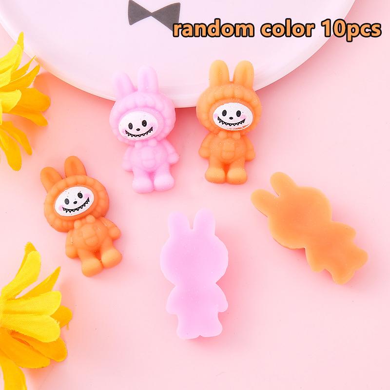 10Pcs Cute Labubu Squishy Mochi Animal Stress Relief Toys Soft Tpr Capybara Squeeze Pinch Funny Toys Kawaii Abreact Toys