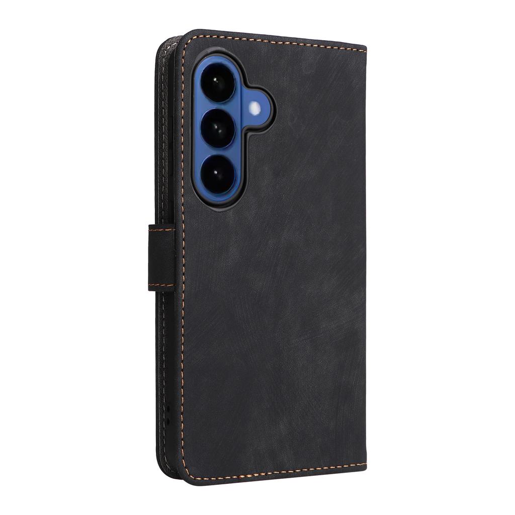 For Samsung Galaxy S26/S26 Pro Case Wallet RFID Blocking PU Leather Phone Cover Stand with Strap