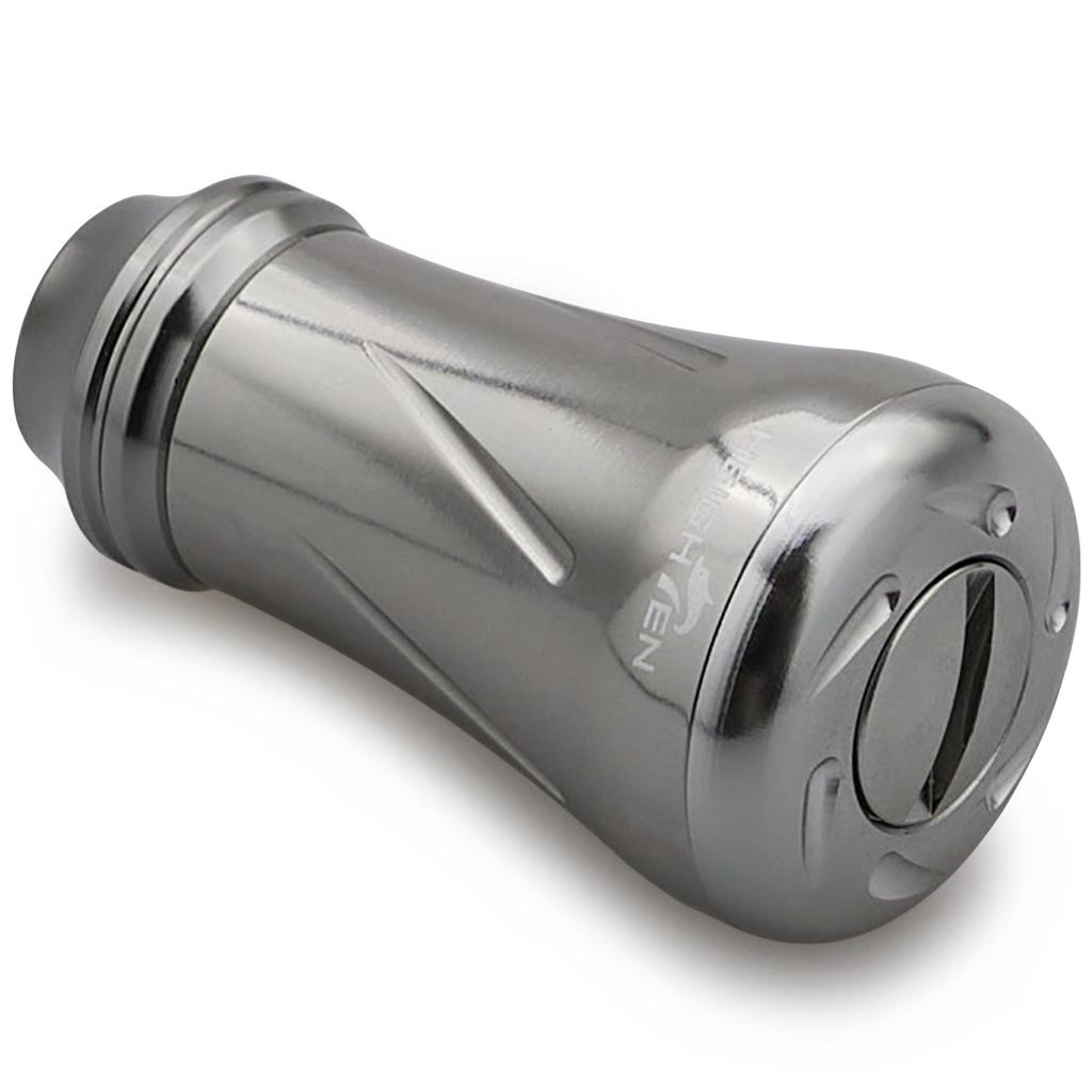 HEIGHTEN 19mm Reel Handle Knob 6.8g For Shimano Daiwa General Use (Shimano Type A) (Daiwa Type S) New Pillar Series (Gunmetal) (876)