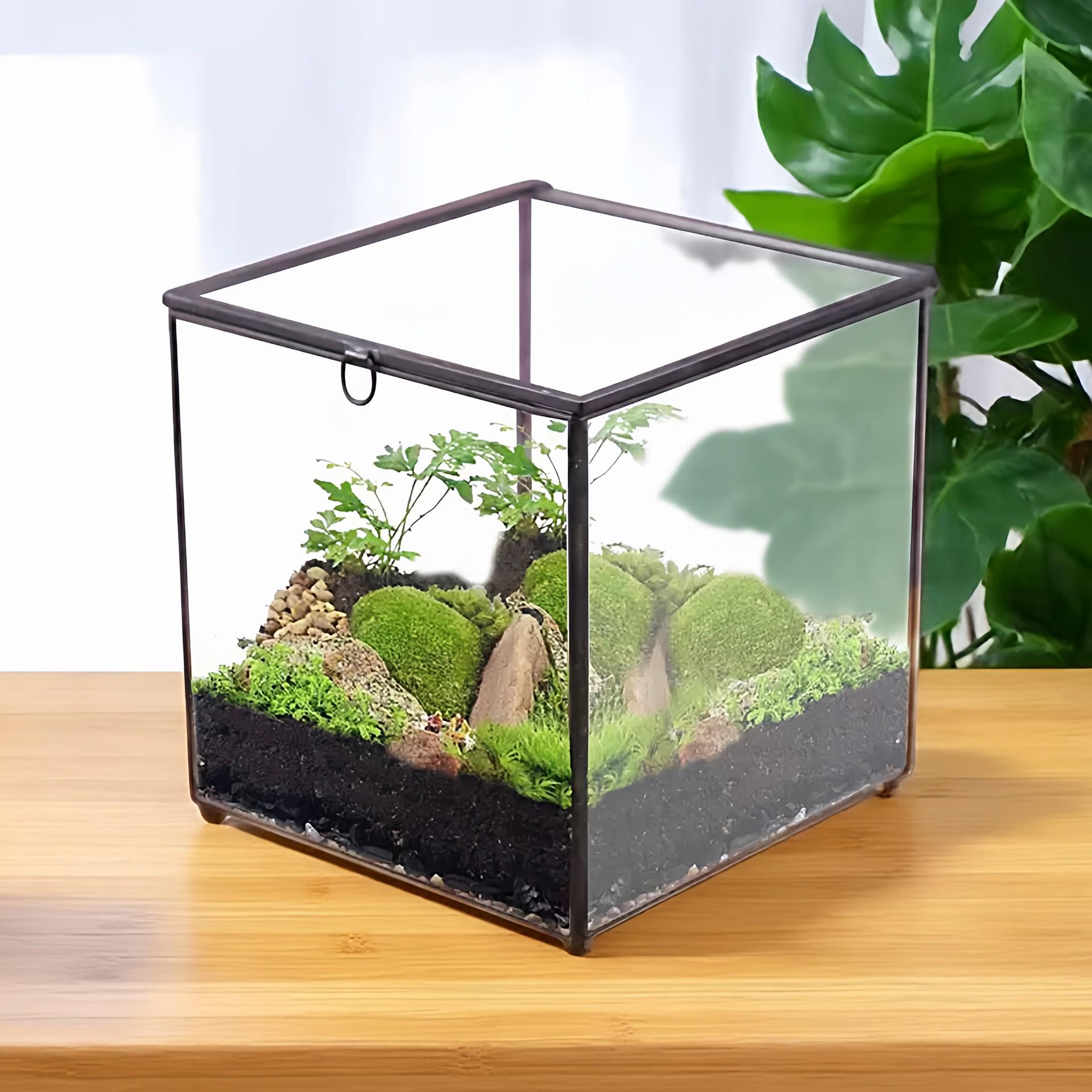 

European & American High-Grade Creative Glass Storage Box for Jewelry & Cosmetics 11*11*12 cm
