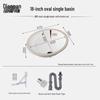 Dianpan Embedded Ceramic Bathroom Sink