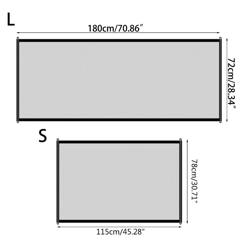 Foldable Pet Fence for Dogs Space-Saving Design for Bedroom and Dining Area Convenient Dogs Mesh Barrier for Protect