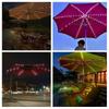 Outdoor Sun Umbrella Light String With Remote Control Waterproof Rgb For Camping Decor