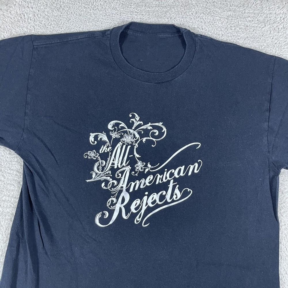 Trend! The All American Rejects Band Black Shirt  OM728 Unisex T-Shirt XXL