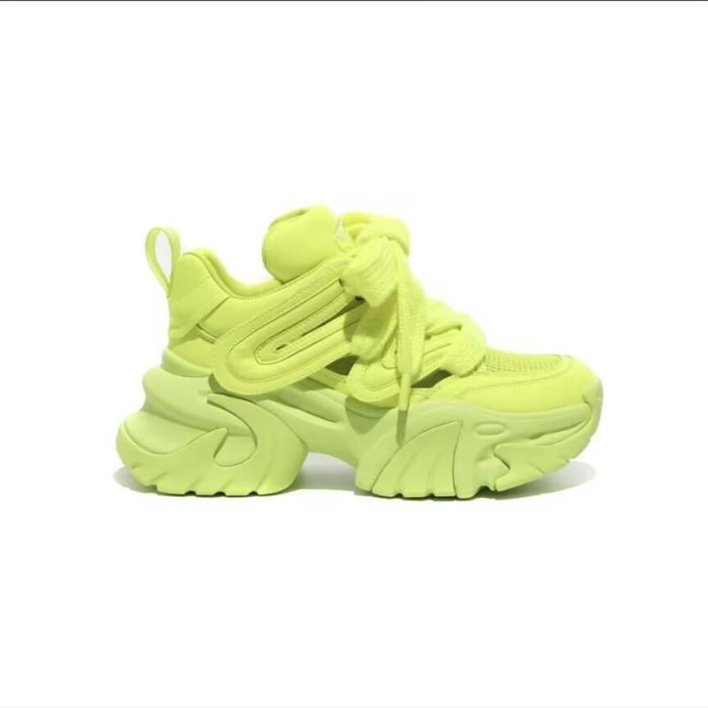 Fashion Small Height-increasing Shoes Breathable Dad Shoes Spring and Autumn Women's Versatile Mesh Casual Shoes Sports Shoes