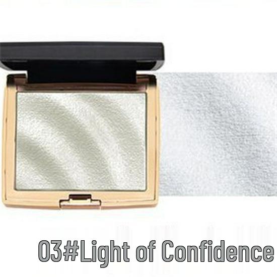 HOJO 3D Bling Highlighter Palette - Gold Glitzer, Einfach aufzutragen, Natürliches Taufrisches Finish Highlighter Creme 10g beige