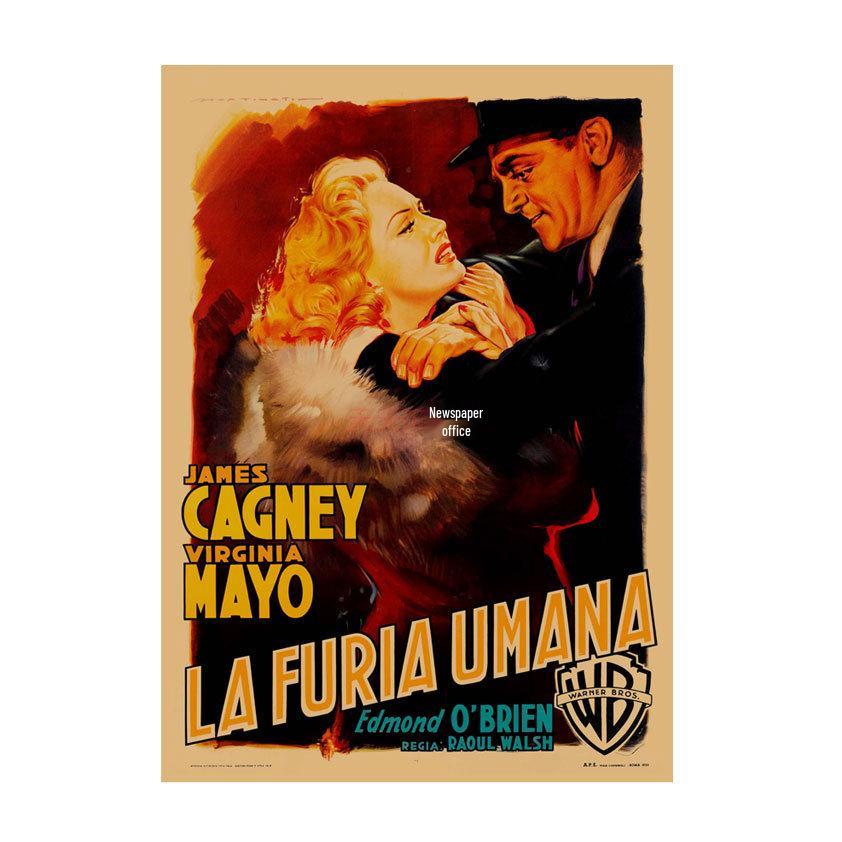 Retro Movie Illustration Poster for Bar, Cafe, or Dormitory Wall Decor