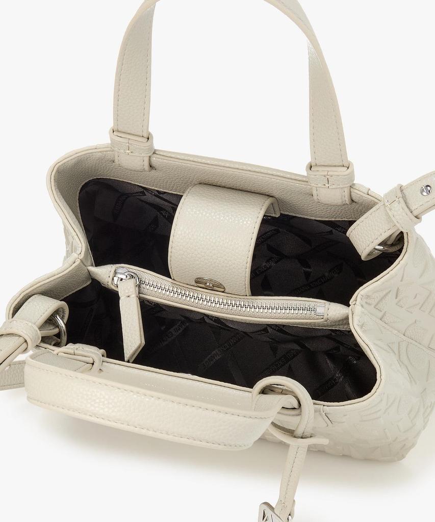 Armani Exchange Women'S All-Over Logo Small Tote Bag _Warm Gray_A426170510