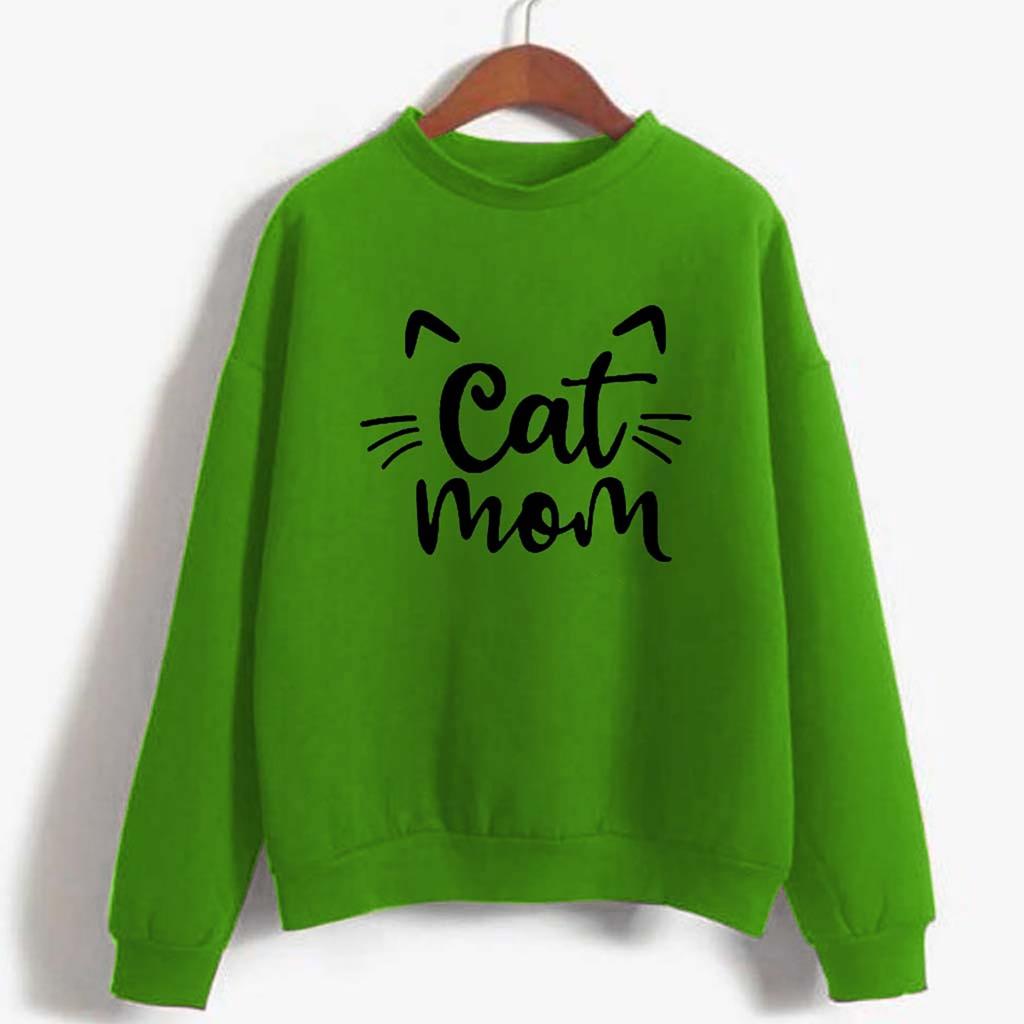 Women's Fashion Winter Printing High Collar Long Sleeve Plus Sweatshirt
