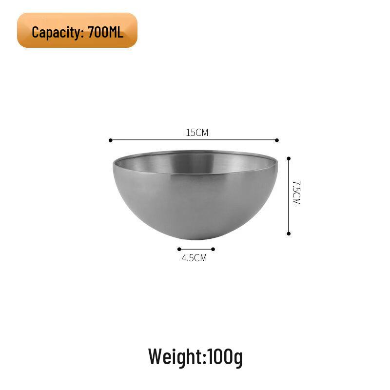

ZISIZ 15cm Stainless Steel Multi-purpose Bowl Set