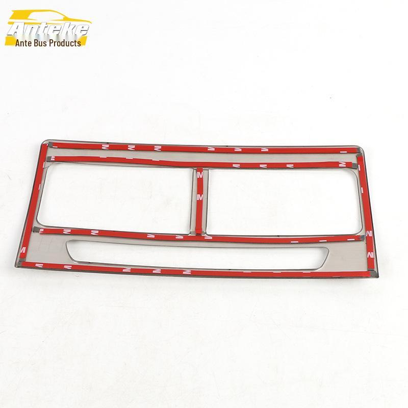 Mustang T70 Front Air Outlet Decorative Frame: Stainless Steel Console Air Conditioning Sequin Sticker.