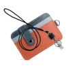 [H HARUCO] Stylish Neck Strap Card Case, Genuine Leather, Vertical Stretchable, with Reel, for Men and Women, Employee ID, Name Badge, Commuter Pass,