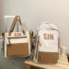 Schoolbag Japanese simple and fashionable backpack 1011 summer new middle school schoolbag college student college style alphabet backpack