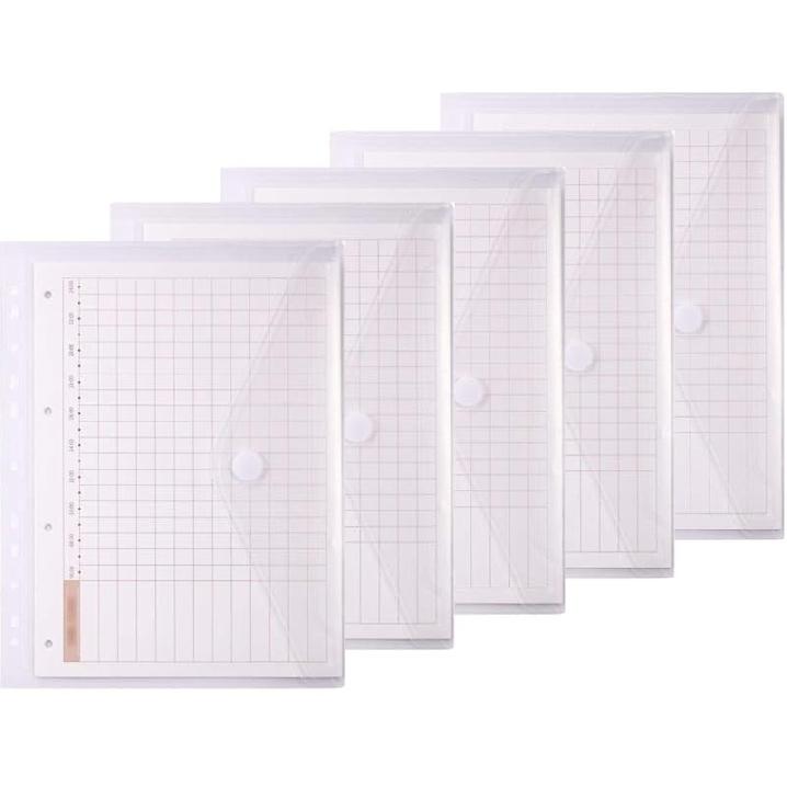 LaOficina 11 Holes Semi Poly Envelope Pocket ert Pages for Binders with Hook and Loop Closure Assorted Colors Letter Size 5 Packs 5 Packs чистый 4340₽