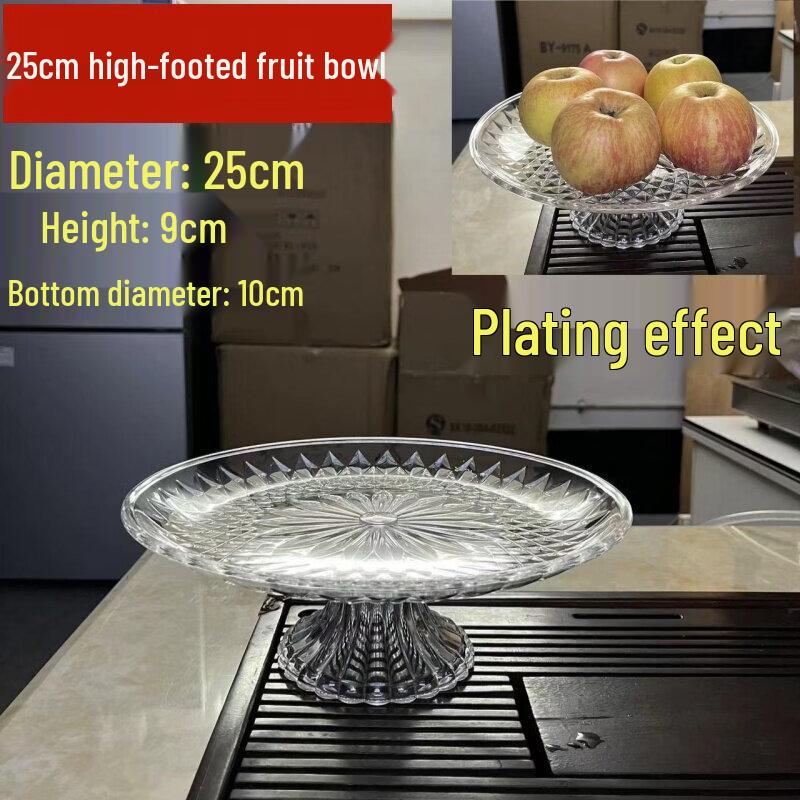 Jingbaodi Stackable Acrylic Fruit & Snack Plate Set