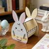 Semi-Open Frame Rabbit Storage Box DIY Paint Candy Storage Basket Bunny Decor Box  Home Decoration