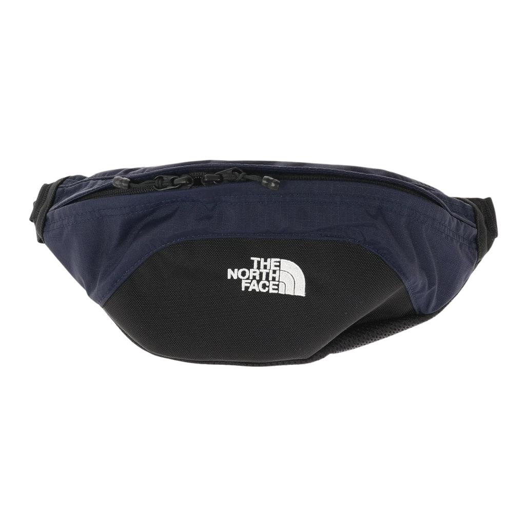 The North Face Granule 1L Korean Version Brand Logo Splicing Design Polyester Crossbody Waist Bag Outdoor Unisex Waist Bag Blue Black NM72305NY Blue & Black