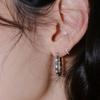 Reve Mini Layered One-touch Q Earrings