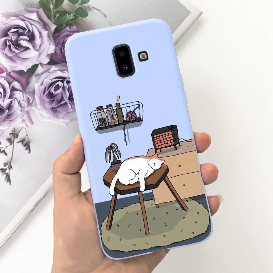 For Samsung Galaxy J4 J6 Plus 2018 Case Popular Flower Soft Silicone Phone Back Cover For Samsung J6Plus J4Plus J610F J415F Capa