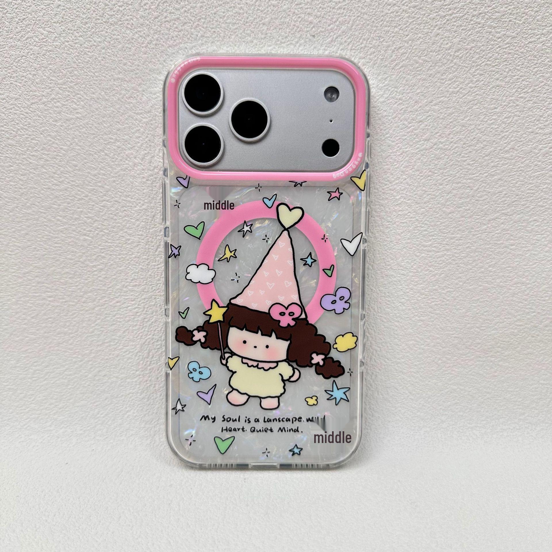 Trendy Dog Cartoon MagSafe Magnetic Phone Case for iPhone 17 Pro Max - Drop-Proof iPhone 16 Pro Max