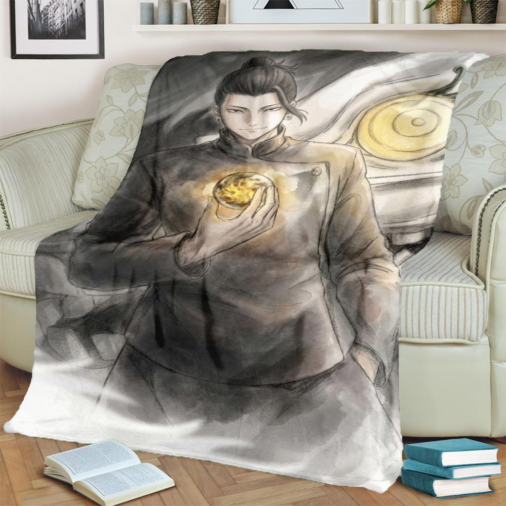 Jujutsu Kaisen Comfortable Blanket Warm Flannel for Bedrooms, Sofas, Beds, Chairs, Picnics, Travel