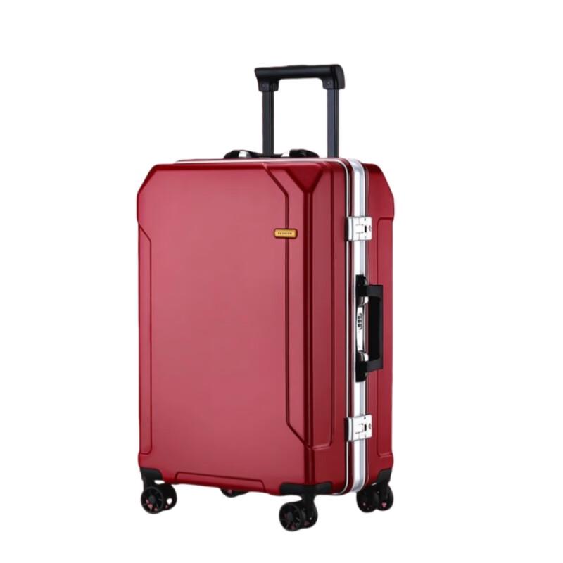 Diston Paul Rechargeable Hardshell Luggage with Aluminum Frame 28 inch