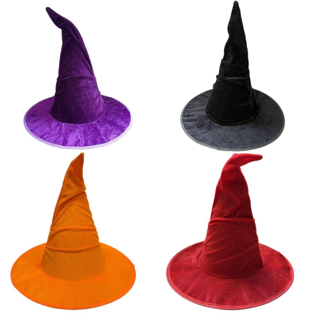 Halloween Witch Hat: Bad Magic Costume Makeup, Pleated Hair Accessory, Christmas Hat