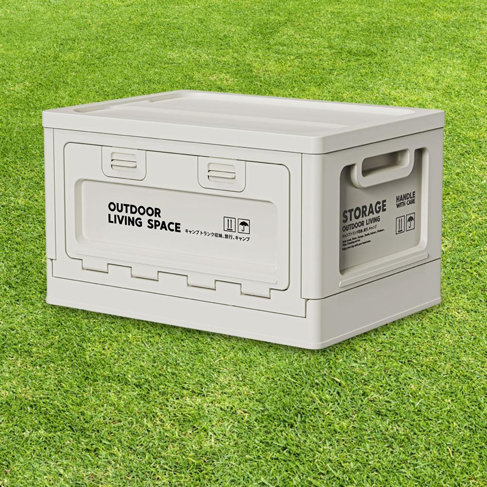 27L Camping Storage Box Large Capacity Outdoor Bench Chopping Board Lightweight Car Storage Food Box for Tableware Storage