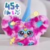 Furby Furbrets Brudny Mini Furby elektryczny wypchany dla wieku 6 i polka oryginalny produkt Przyjaciele, 45+ dźwięków, język, zabawka, w górę, różowy, kropki, G0403,