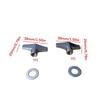 Alloy Solid Butterfly Drum Nut Knob for Secure Locking Quick Installation Standard Compatibility 6mm 8mm Drum Hardware