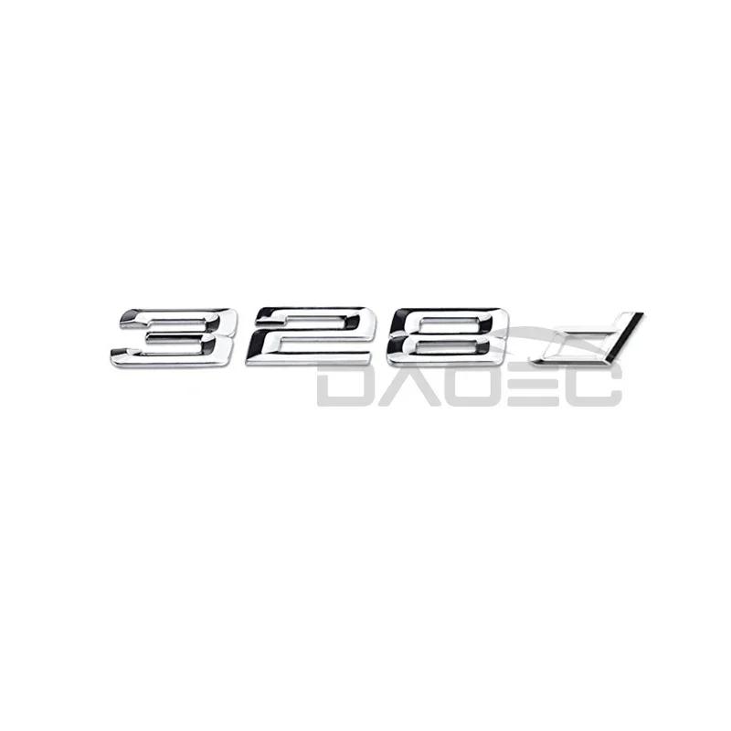 Car 3D ABS Trunk Letters Logo Badge Emblem Decals Sticker For BMW 3 Series 320d 325d 328d 330d 335d E46 E90 E91 F30 F31 F34 G20 CJ6