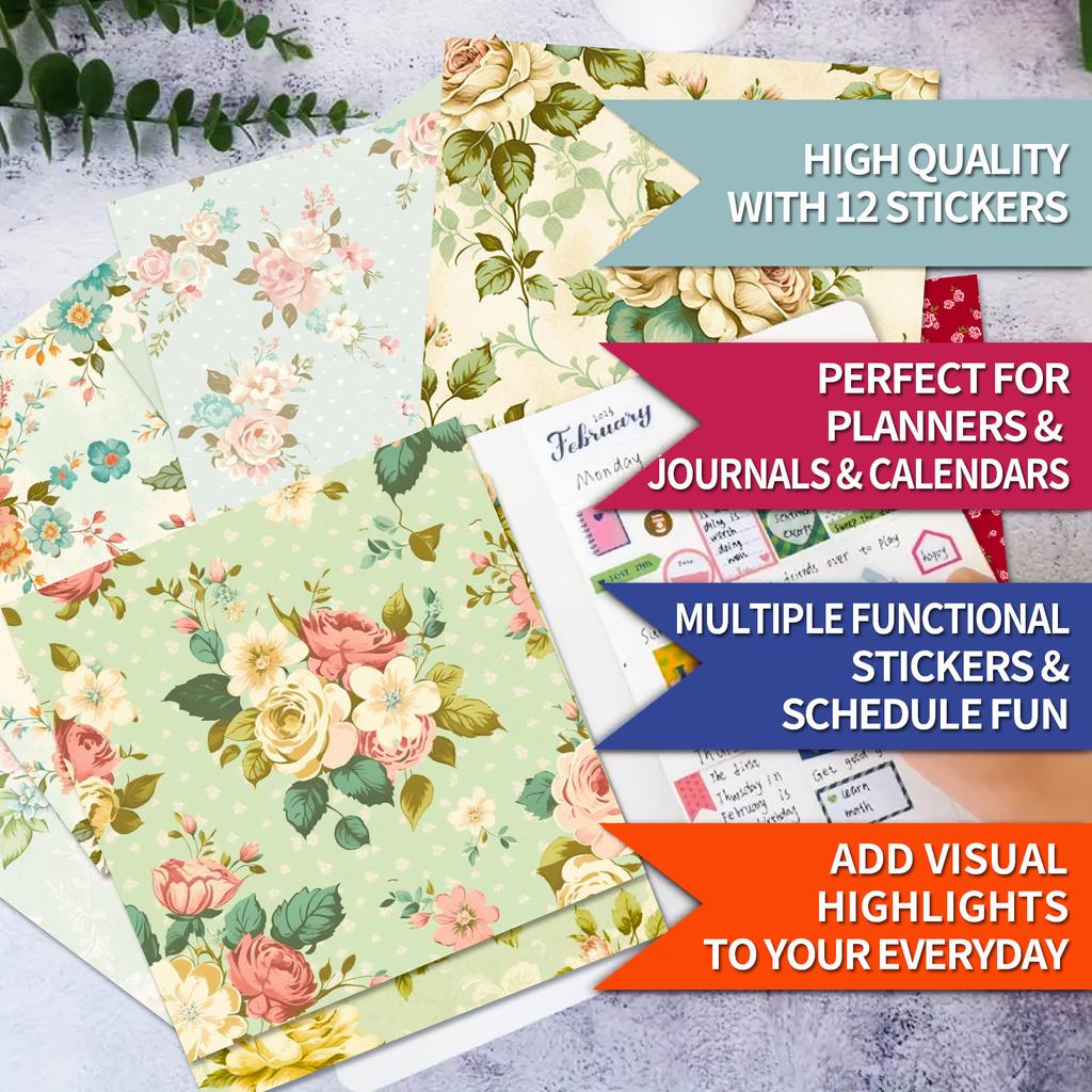 DIY12 Sheets/pack Photo Album Decoration Cut Thin Rendering Paper Palace Flower Handbook Material Background Paper 6 Inch Card Paper