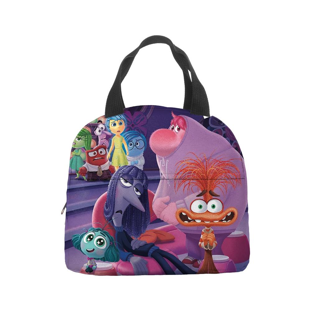 Mind Secret Service 2Inside Out 2 Plush Insulated Lunch Box Bag Portable Foil Ice Bag Picnic Bag
