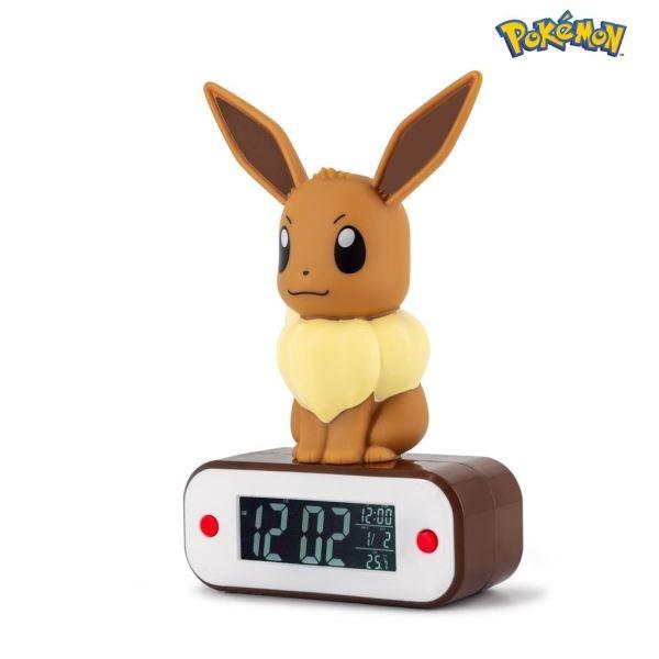Pokémon EEVEE - budzik z lampką LED z motywem Pokémon Eevee., TEKNOFUN 