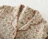 New Women's Pajamas Suit Thick Warm Cardigan Winter Pyjamas Sets Long Sleeve Flower Print Home Clothes Sleepwear