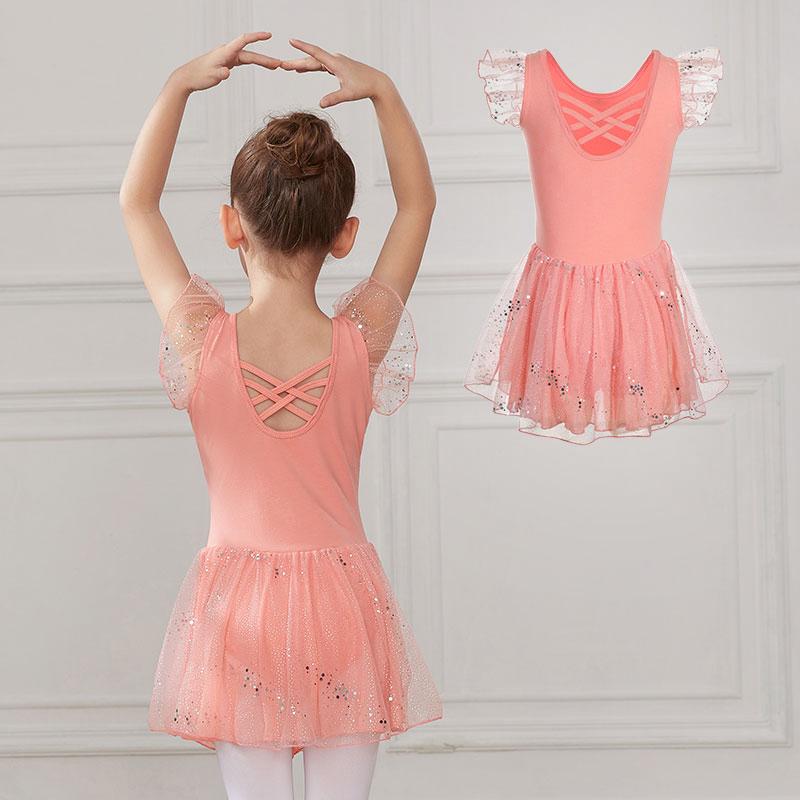 Ballet Dress Dance Leotards Girls Dancewear Tutu Ballet Kids Gymnastics Leotard Sleeveless Ballerina Clothes