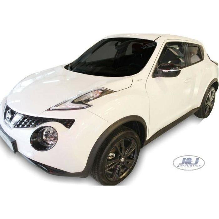 Déflecteurs d'Air - Nissan - Juke - 2010-2018 - 4 Pièces - Acrylique Teinté 3 Mm