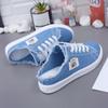 Spring Summer Women Canvas Shoes Flat Sneakers Women Casual Shoes Low Upper Lace Up White Shoes