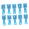 150pcs Terminal Male Wire Connectors Insulated Terminals Fully Insulated Wire Crimp Male Spade Terminals