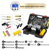 Dual Cylinder Car Air Pump, 150W - High Pressure, Multi-Function, Auto Fill & Stop for Sedan Tires.