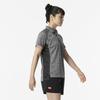 Table Tennis Game Short JTTA 82JAB210 Shirt, Sleeve, Certified, Moisture-Wicking, Quick-Drying, Women's, Charcoal, XL,
