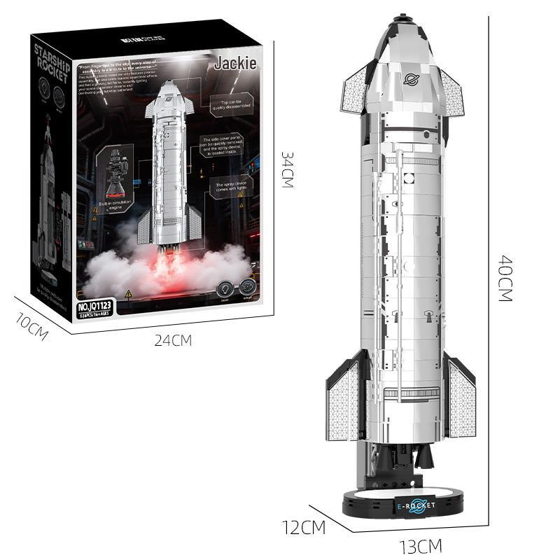 Jiqi 1123 Starship Rocket Model Building Blocks Toy and Gift