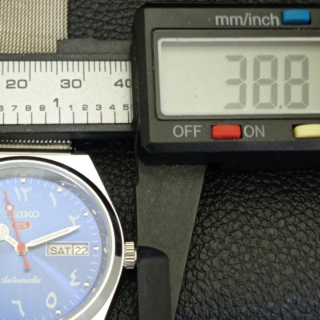 AUTOMATIC VINTAGE REFURBISHED SEIKO 5 JAPAN 6309A MENS BLUE DIAL WATCH a441326-4