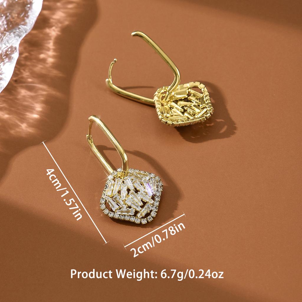 2PC Women's Design Light Luxury Earrings Jewelry Accessories Suitable for Date, Party, Festival Gifts