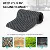 RV Step Covers 4 Pack RV Step Rug, RV Stair Covers Carpets For Mobile Home, Camper, 24 Inch Wide (24”*7.5”, Black)