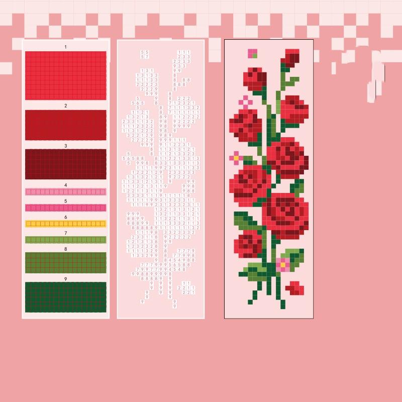 Mosaic Sticker Self-made Bookmarks Jigsaw Color Square Stress-relieving Game Children's Intelligence Enlightenment DIY Stickers