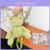 Adorable Frog Green Plush Backpack Cartoon Girl Bag For Gift Giving Use Everyday