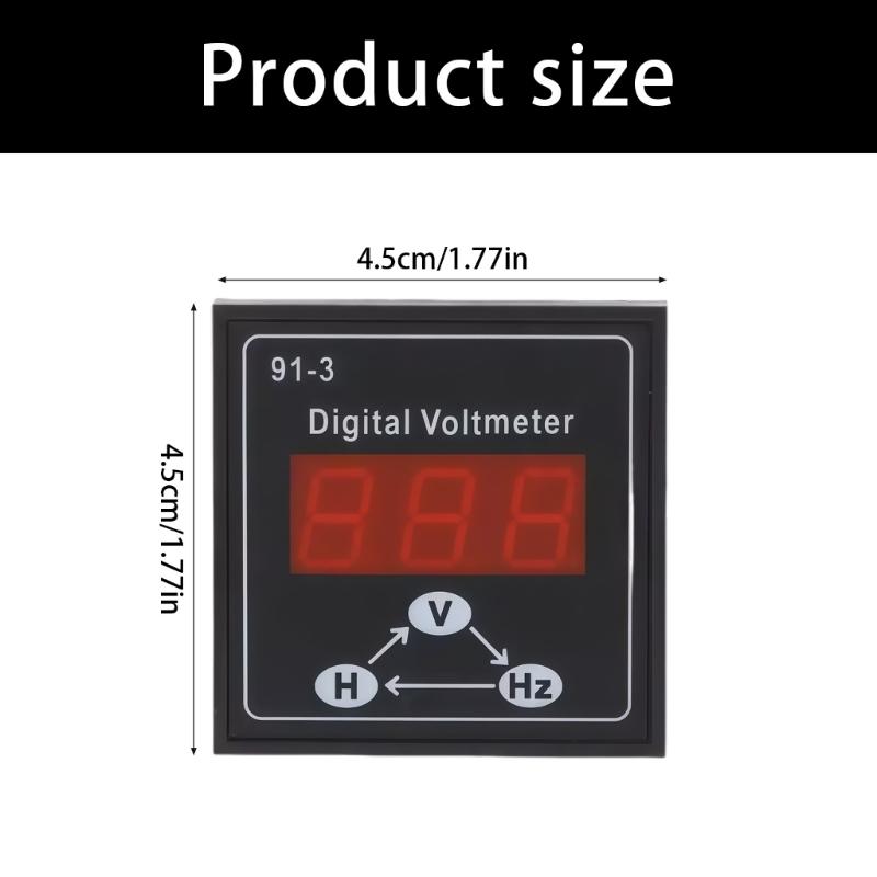 High Precisions Voltage Gauge For Generators Single Phase 3 Phase Voltage Meter With Clear LED Screen