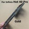 For Infinix Hot 40 Pro Middle Frame Front Bezel Faceplate Frame With Side Button Repair Spare Parts