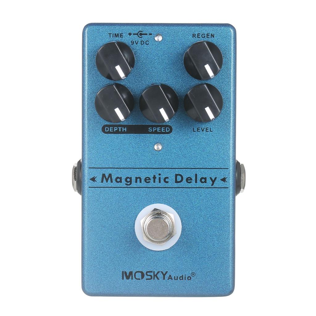 MOSKYaudio pedál s oneskoreným efektom dozvuku Gitarové efekty s oneskoreným efektom pedálu